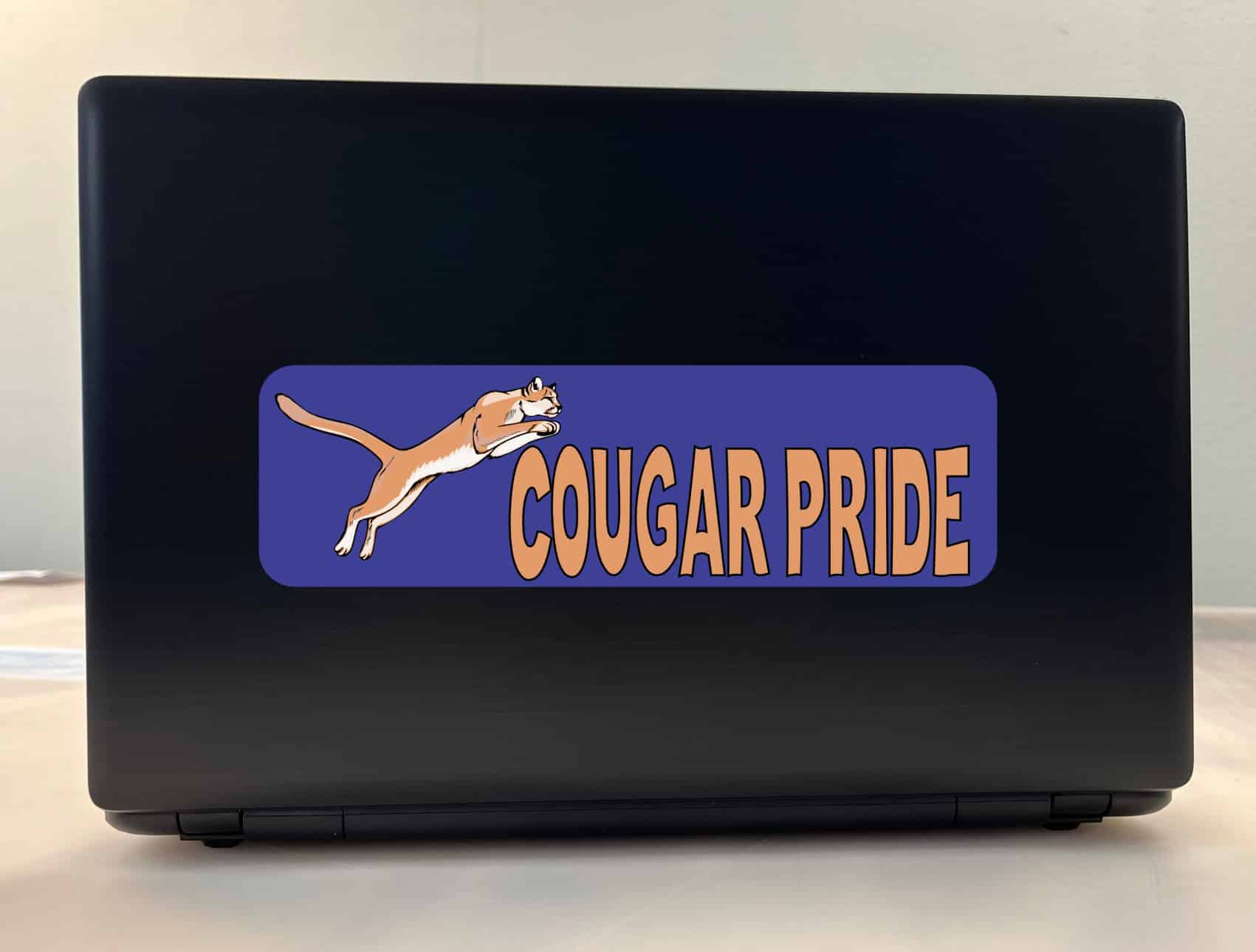 10in x 3in Cougar Pride Bumper Sticker Vinyl School Mascot Sports Decal - Image 3