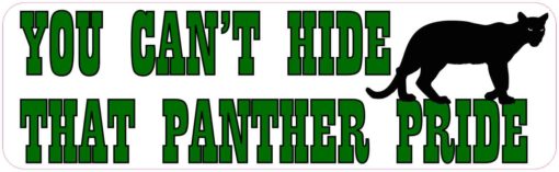 panther pride bumper sticker