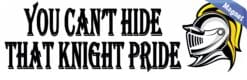10in x 3in Yellow You Can't Hide That Knight Pride Magnet School Mascot