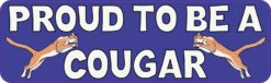 Blue Proud to be a Cougar Bumper Sticker