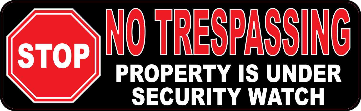 no trespassing