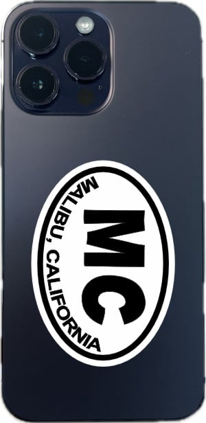 3 x 2 Oval MC Malibu California Sticker Vinyl Travel Decal Hobby Stickers - Image 6