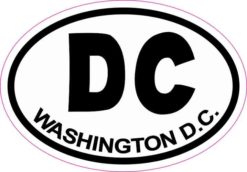 Oval DC Washington D.C. Sticker