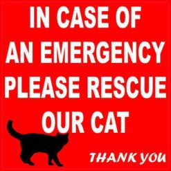 In Case Of An Emergency Please Rescue Our Cat Magnet