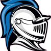 Blue Knight Mascot Sticker