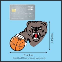 5inx4in Basketball Bear Mascot Sticker Vinyl School Decal Bumper Stickers - Image 6