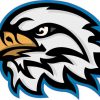Blue Eagle Head Mascot Sticker