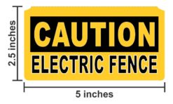 Electric Fence Sticker