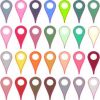 [52x] Assorted Colors Map Pointer Stickers