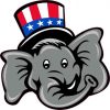 Republican Elephant Sticker