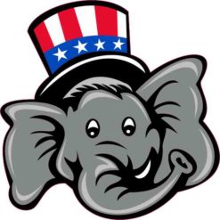 Republican Elephant Sticker