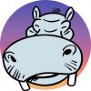 Hippopotamus Sticker