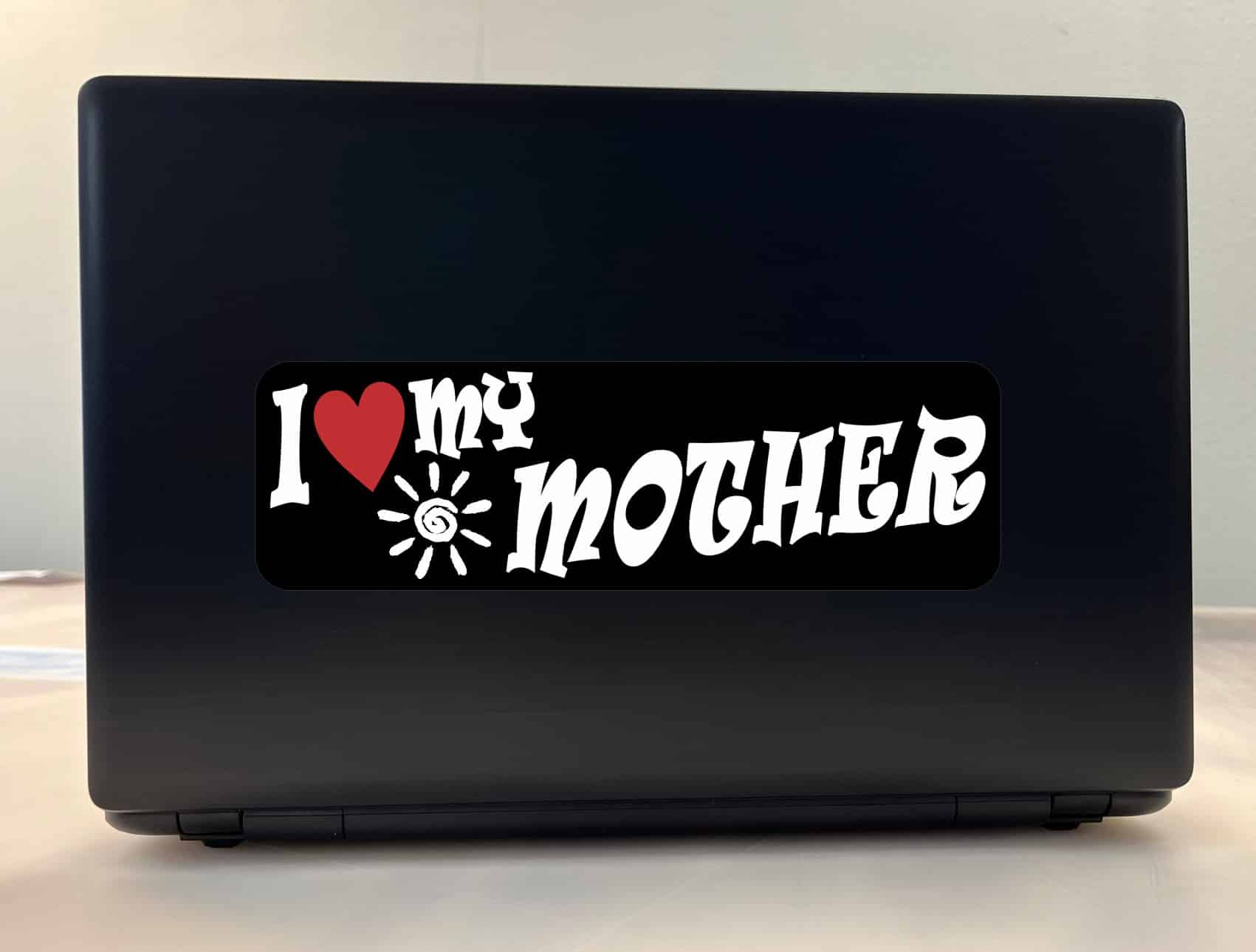 10in x 3in I Heart My Mother Mother's Day Bumper Sticker Vehicle Sticker
