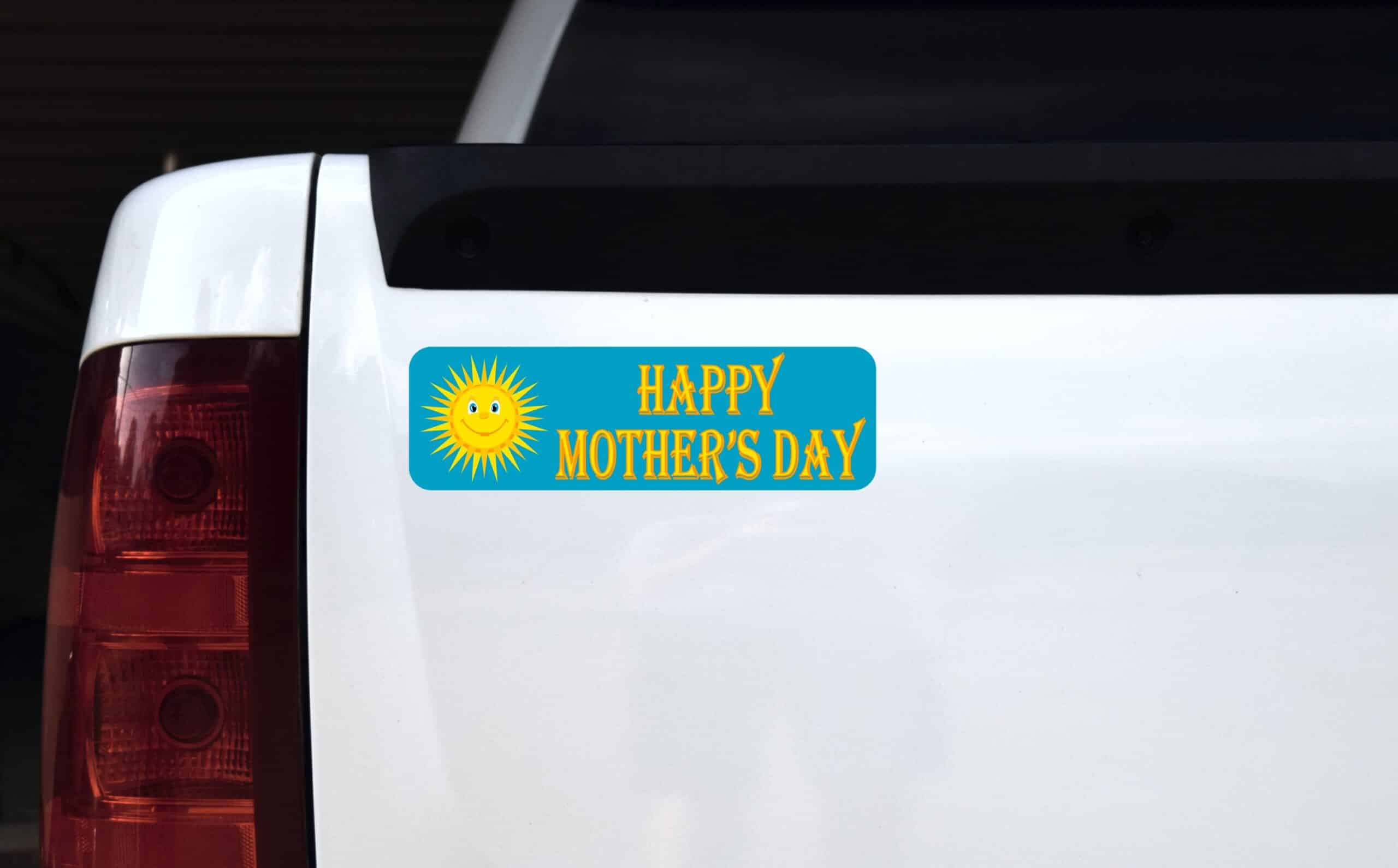10in x 3in Happy Mother's Day Magnet Vinyl Holiday Vehicle Bumper Magnets