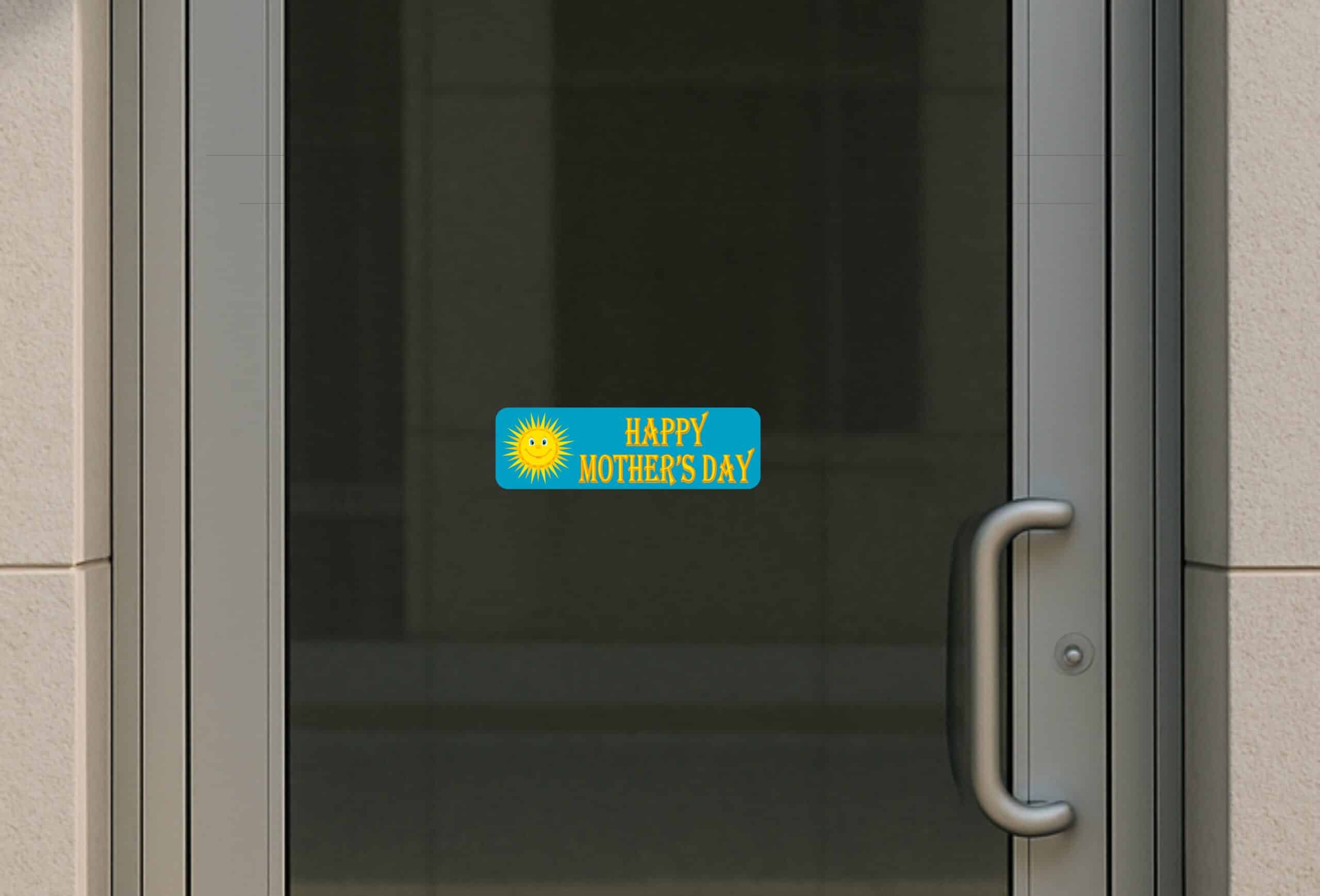 10in x 3in Happy Mother's Day Bumper Sticker Vinyl Holiday Vehicle Decal