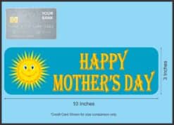 10in x 3in Happy Mother's Day Magnet Vinyl Holiday Vehicle Bumper Magnets