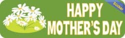 10in x 3in Green Happy Mother's Day Bumper Sticker Vinyl Holiday Decal