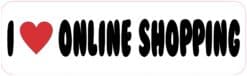 10in x 3in I Love Online Shopping Magnet