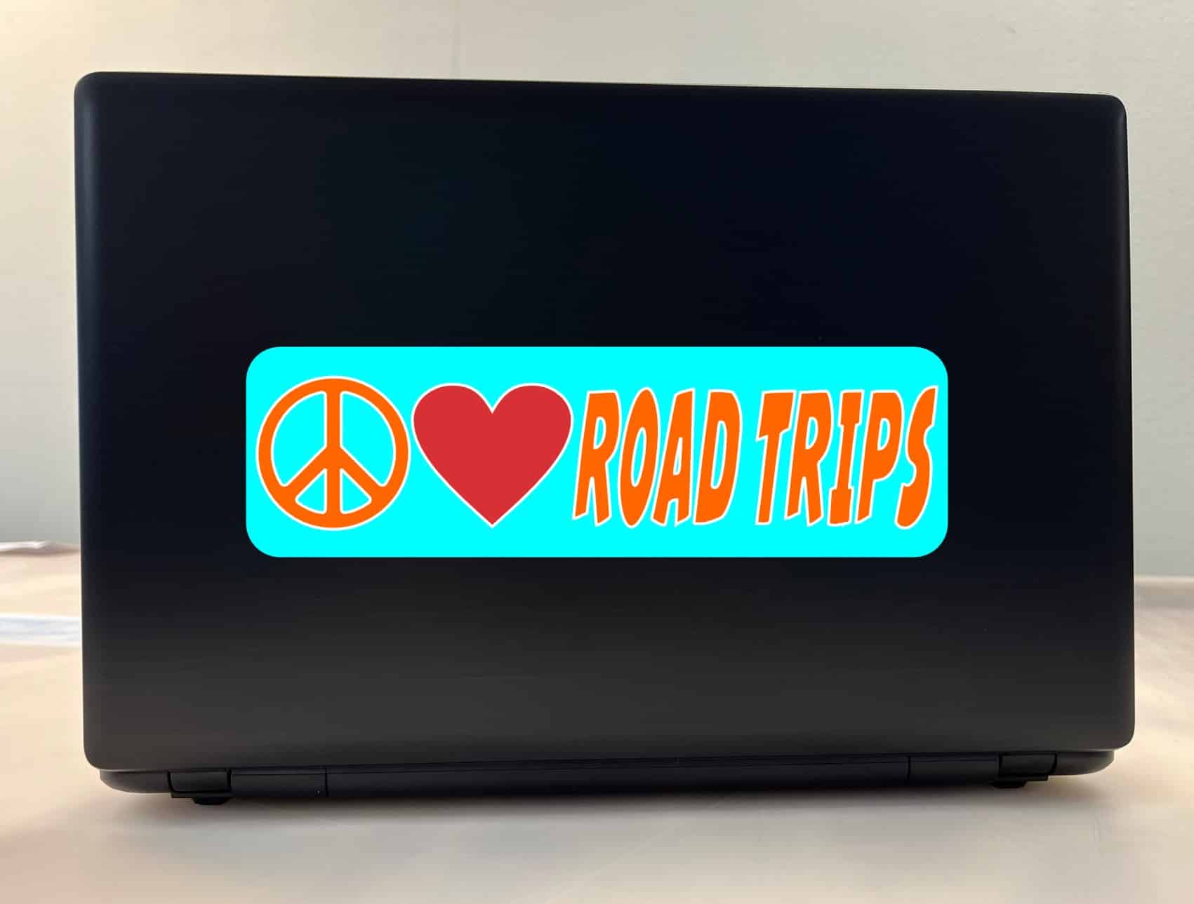 10in x 3in Peace Love Road Trips Bumper Sticker