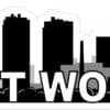 10in x 2.25in Fort Worth Skyline Sticker Vinyl Vehicle Travel Stickers