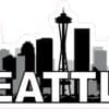 10x2.75 Seattle Skyline Sticker Vinyl Vehicle Bumper Stickers Tr