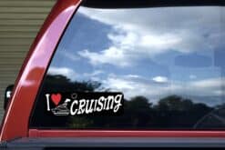 10in x 3in I Love Cruising Bumper Sticker Vinyl Travel Decal Hobby Stickers