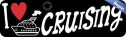 10in x 3in I Love Cruising Magnet Vinyl Magnetic Travel Vehicle Bumper Magnets