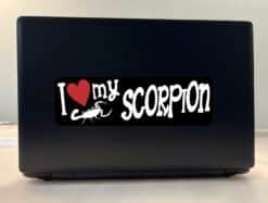 10in x 3in I Love My Scorpion Bumper Sticker Vinyl Animal Vehicle Decal