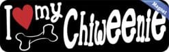 10in x 3in I Love My Chiweenie Magnet Vinyl Dog Animal Vehicle M