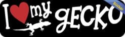 10in x 3in I Love My Gecko Bumper Sticker Vinyl Pet Animal Vehicle Decal