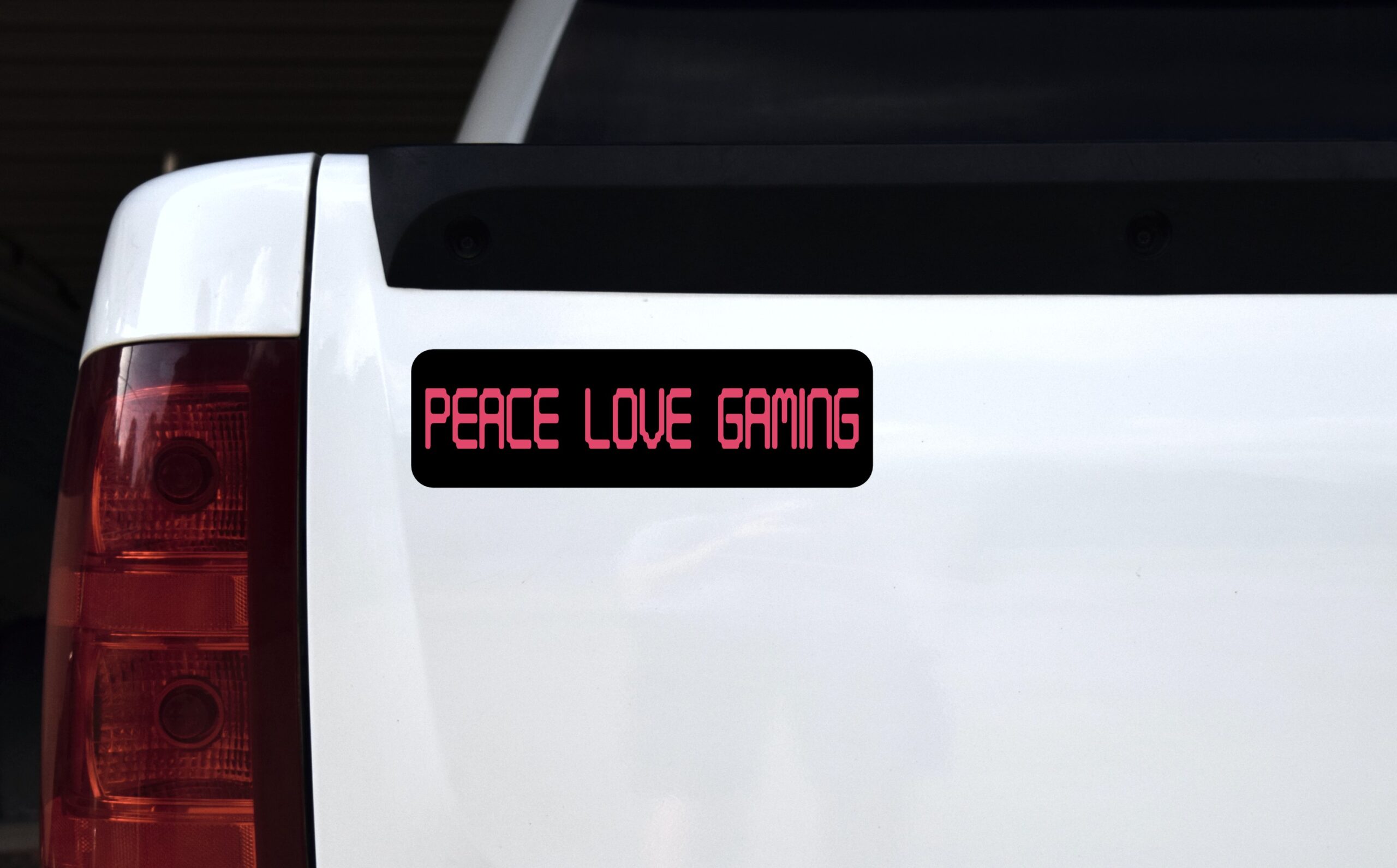 10in x 3in Peace Love Gaming Bumper Sticker Vinyl Video Game Vehicle Decal