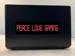 10in x 3in Peace Love Gaming Bumper Sticker Vinyl Video Game Vehicle Decal