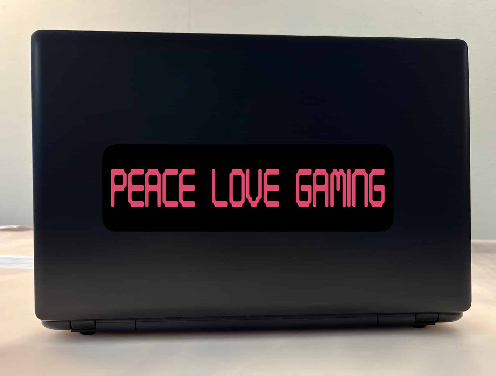 10in x 3in Peace Love Gaming Bumper Sticker Vinyl Video Game Vehicle Decal