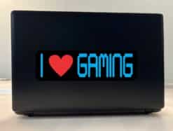 10in x 3in I Love Gaming Bumper Sticker Vinyl Video Game Vehicle Decal