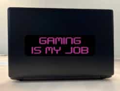 10in x 3in Gaming Is My Job Bumper Sticker Vinyl Video Game Vehi