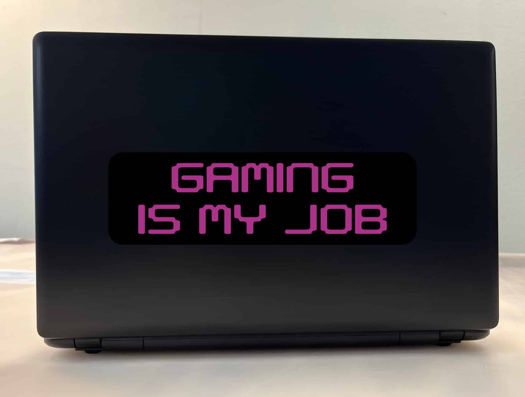 10in x 3in Gaming Is My Job Bumper Sticker Vinyl Video Game Vehi