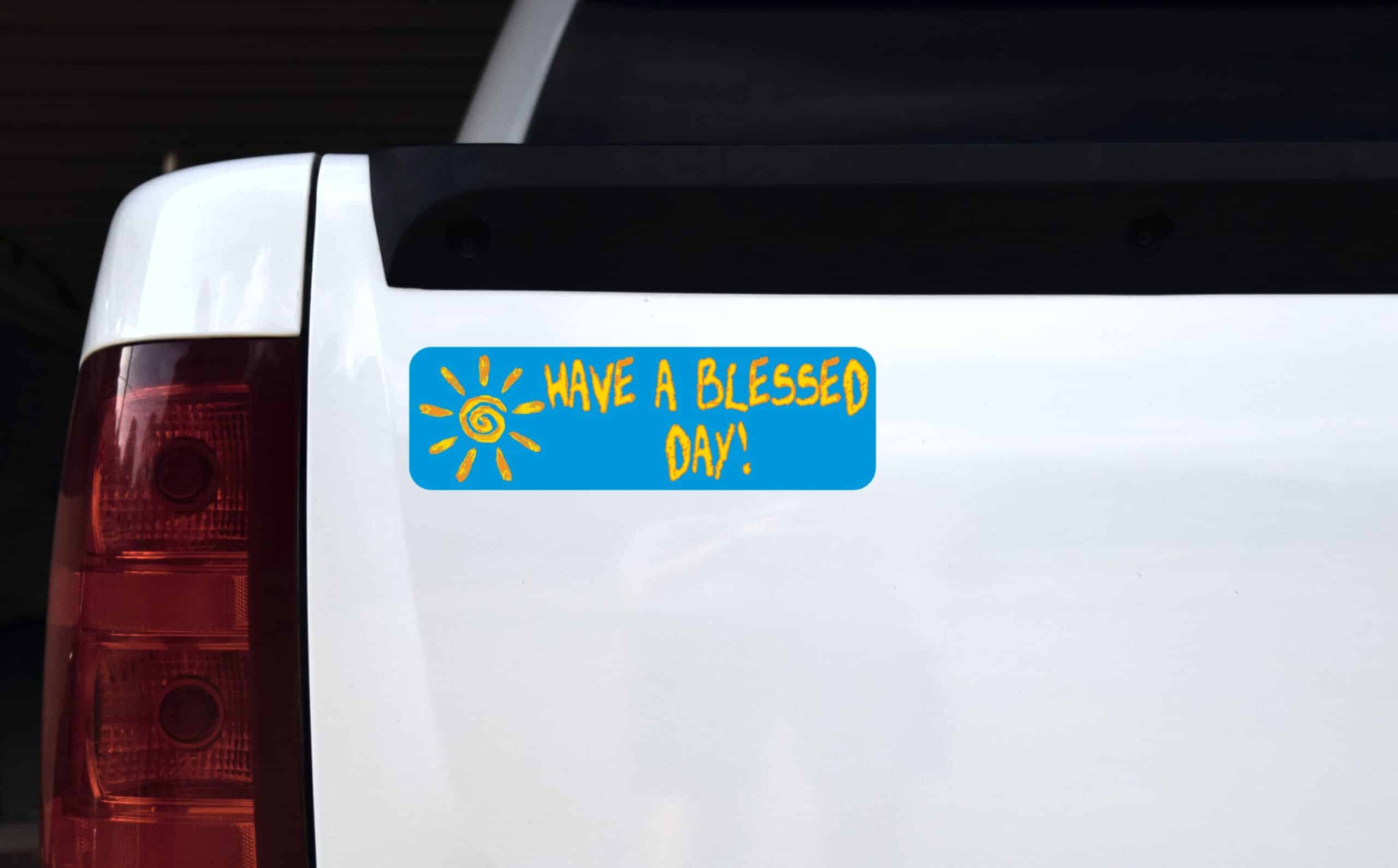 10in x 3in Have a Blessed Day Magnet Inspirational Magnets