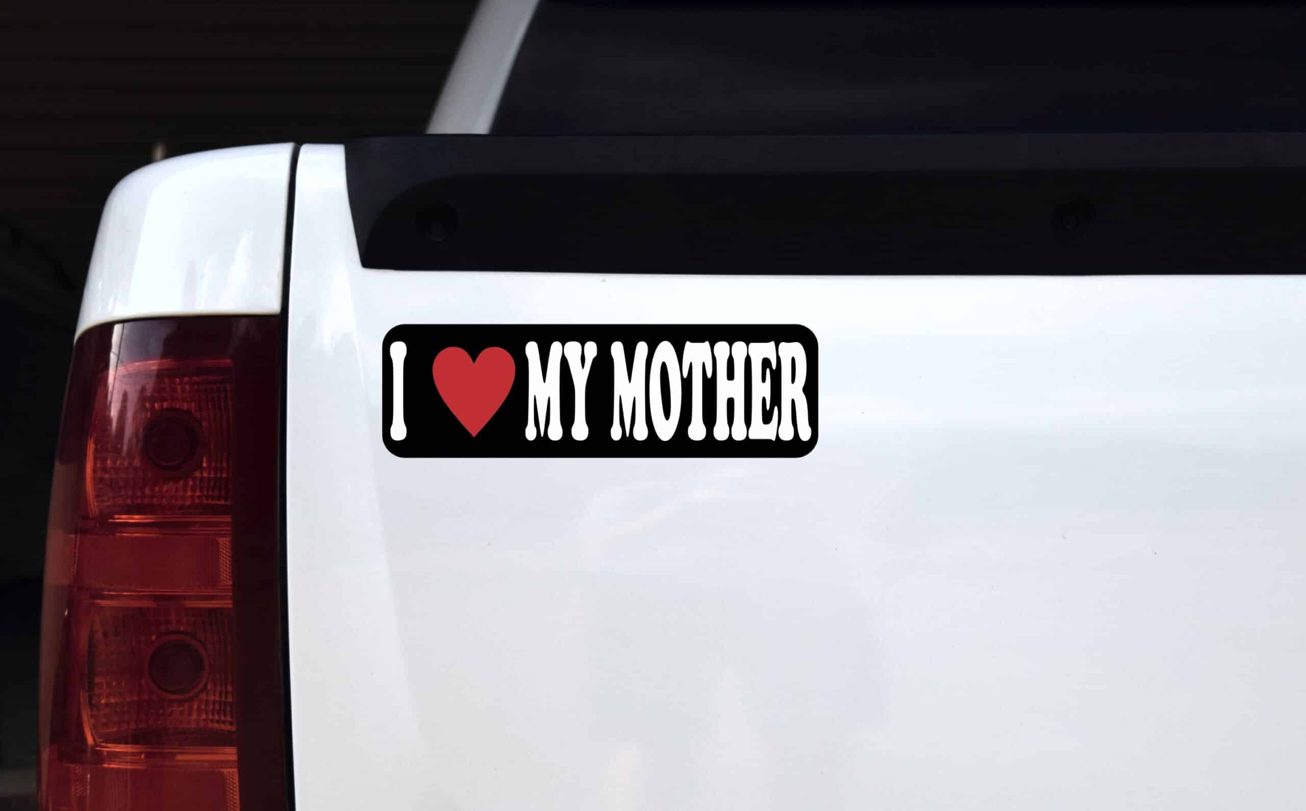 10in x 3in I Heart My Mother Magnet Vinyl Inspirational Vehicle Magnets