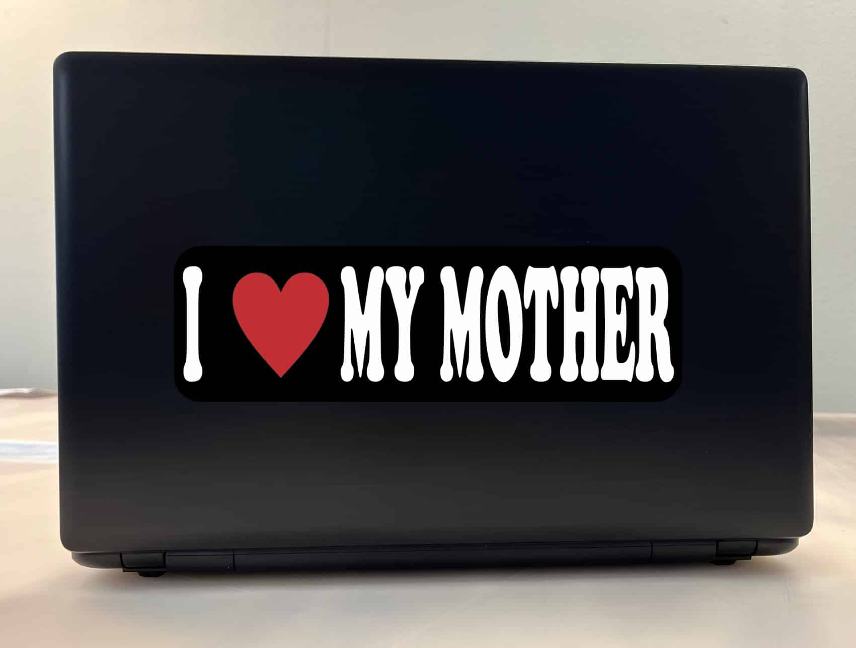 10in x 3in I Heart My Mother Bumper Sticker Vinyl Inspiration Vehicle Decal