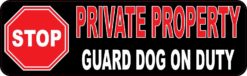 guard dog on duty