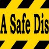 safe distance sticker