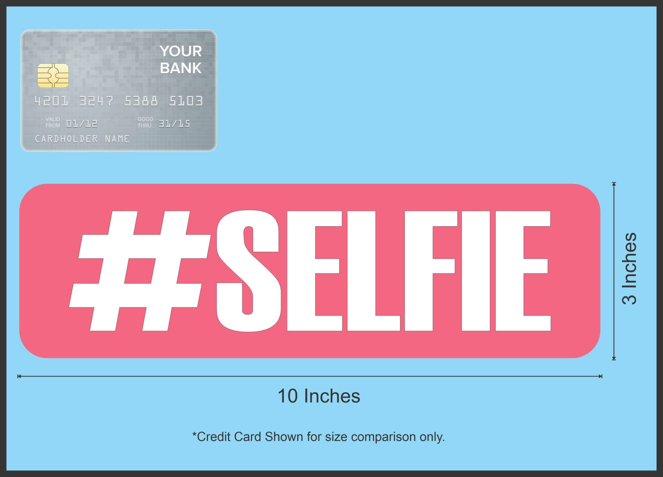 10in x 3in #Selfie Magnet Vinyl Magnetic Funny Car Truck Bumper - Image 4