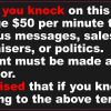 before you knock