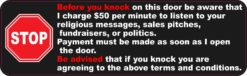 before you knock