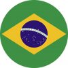 Circle Brazil Flag Sticker