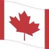 Waving Canada Flag Sticker
