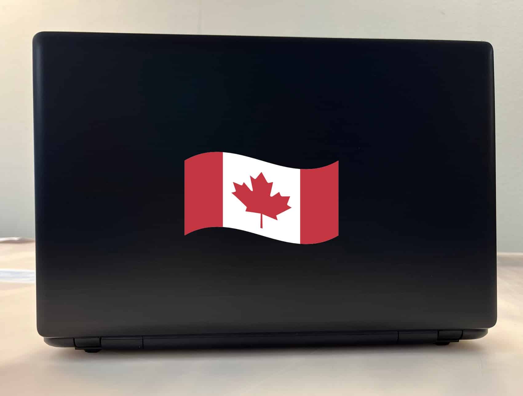 5in X 3in Waving Canada Flag Sticker Vinyl Vehicle Bumper Stickers Decals - Image 3