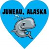 Heart Junea, Alaska Whale Sticker