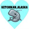 Heart Ketchikan, Alaska Whale Sticker