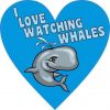 I Love Watching Whales Sticker
